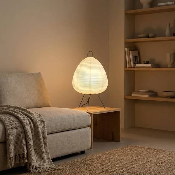 Japansk rispapperslykta LED bordslampa vardagsrum sovrum sängbord studierum hotell hemstativ