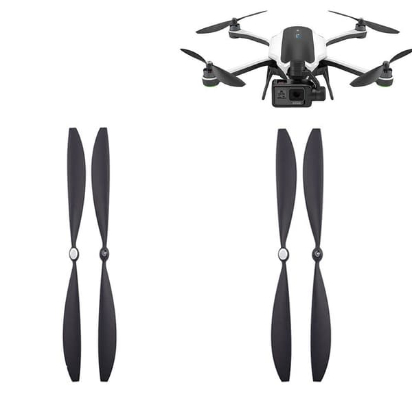 2 par dronepropeller støjsvage slagfaste ABS-udskiftningsblade dronetilbehør til Gopro Karma