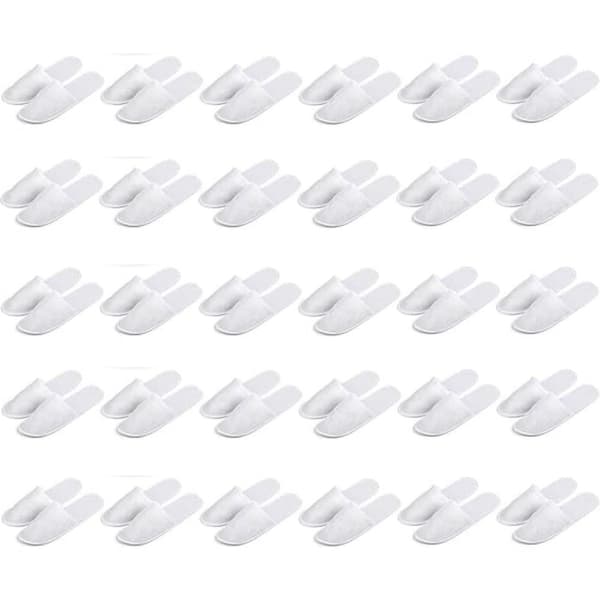30 par hotellhalvpacktofflor, heminredning, affärsresor, bärbara tofflor