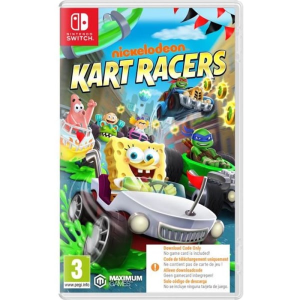 Nickelodeon Kart Racers Nintendo SWITCH (nedladdningskod)