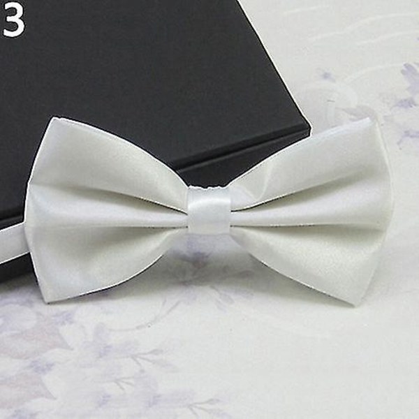 Män klassiska bröllop fluga slips fluga Nyhet smoking mode justerbar White e99e White Fyndiq