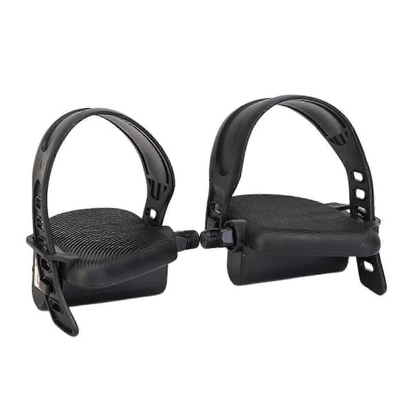 Exercise Bike Pedal Bicycle Parts with Straps Replacement Durable for Training