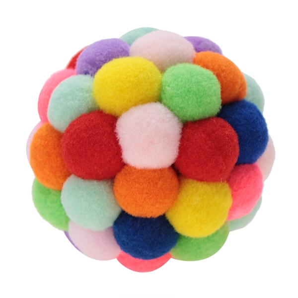 Crafty Pet Fun, Återförslutningsbar påse med mjuka plyschbollar för katter med bjällror, säkra giftfria material för kreativa konst- och hantverksprojekt DIY-material