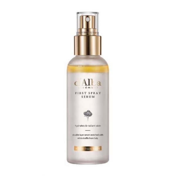 d'alba White Truffle Dual-Effect Essence Multi-Effect Moisturizing Serum, White Truffle Spray Essence Toner Moisturizing