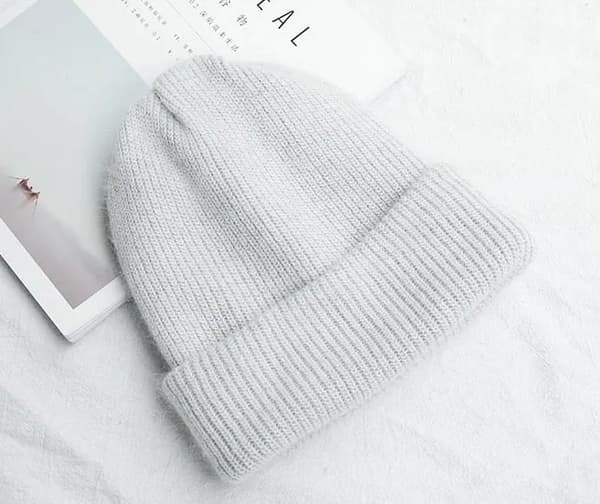 Vinterlue i Skullies-stil, Mote, Varme Beanies, Casual, Kvinner, Solid, Voksenluer, Hodeplagg