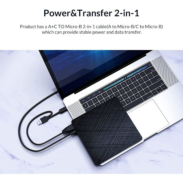 Mångsidig extern hårddisk, USB 3.0 höghastighetsdataöverföring, Plug and Play för enkel integration med bärbara och stationära datorer, Stöder flera operativsystem