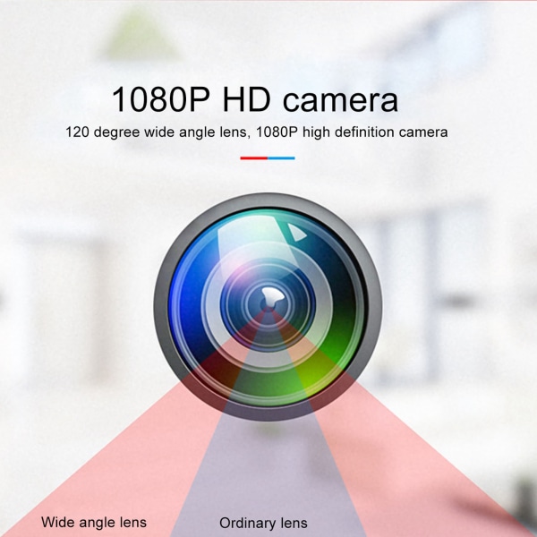 MD29 Mini-kamera 1080P HD Handhållen kamera Vidvinkel Infraröd PIR-kamera Förstapersonsperspektivfotografering