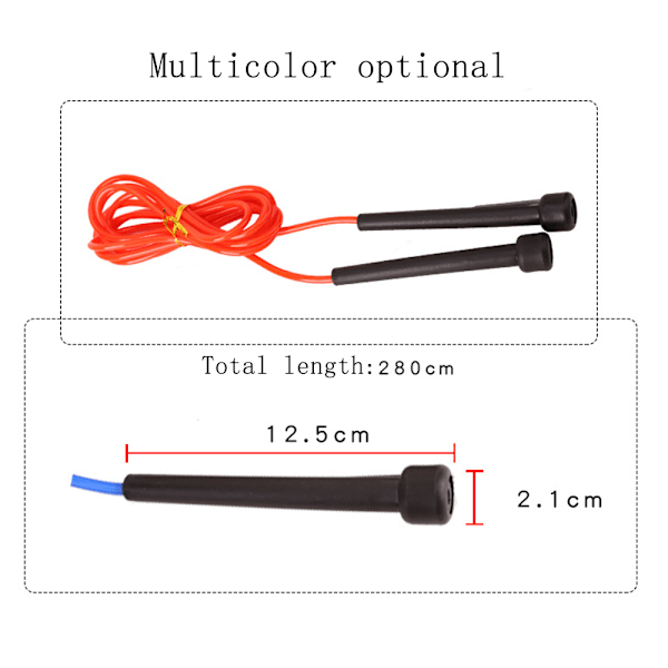 Hopprep i Blandade Färger, Ergonomiskt Grepp för Utomhuslek, Mångsidigt Repset Justerbar Längd, Hopprep för Träning, Perfekt för Barn Och