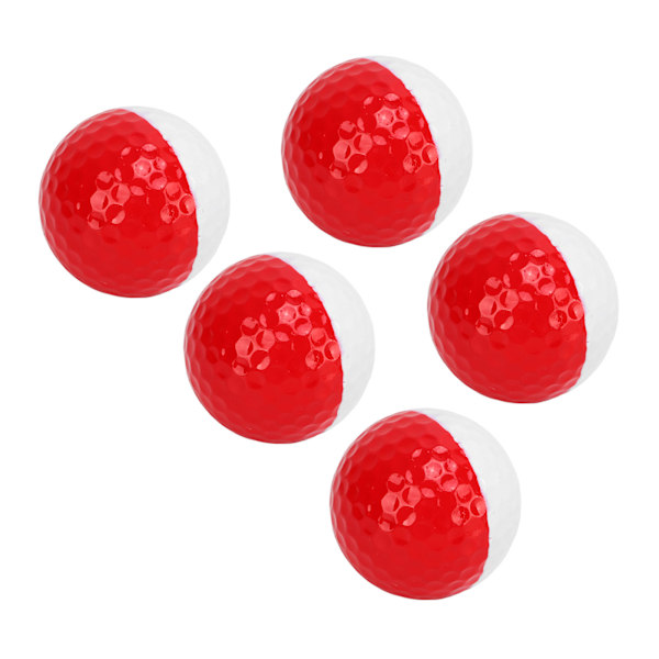 Färgglada golfbollar, portabelt golfträningshjälpmedel för inom- och utomhusbruk, högkvalitativ syntetisk gummi dubbellagers träningsboll, perfekt present