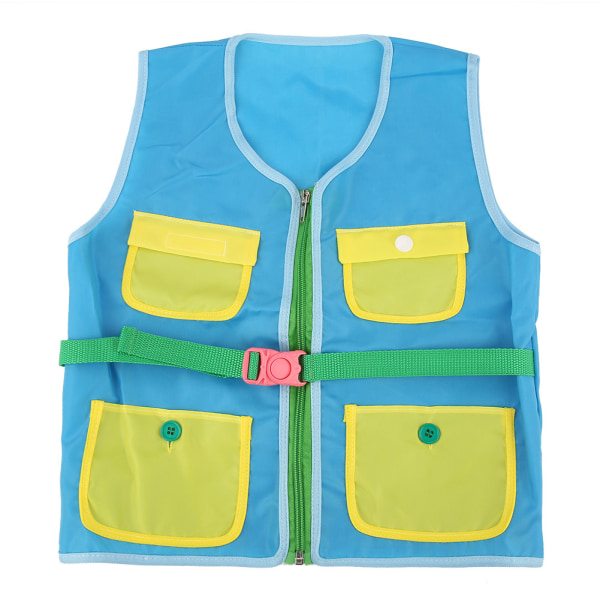 Durable Oxford Fabric Baby Kid Vest Toy Teaching Tool Kindergarten Home(Blue)