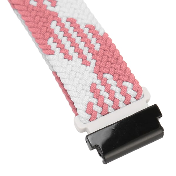 Ersättningsarmband Justera storlek Svettbeständig Nylonvävning Klockarmband för T REX 2 Ultra rosa Vit