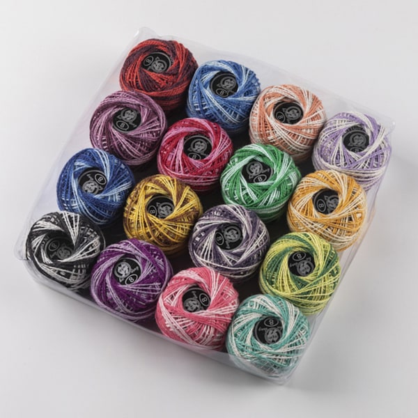 Brodergarn i regnbågsfärger, robusta polyestergarnnystan, stora förpackningar för pyssel, mjuka och glänsande texturer, idealisk present för nybörjare &