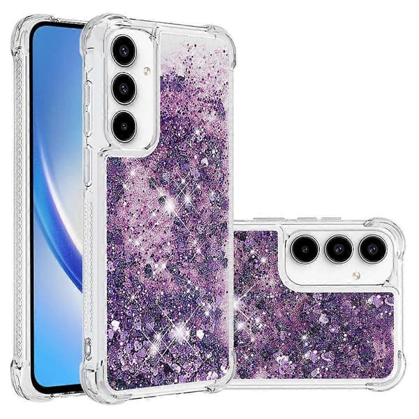 Til Samsung Galaxy A56 5G TPU-deksel Glitter Quick Sand Støtsikker telefon