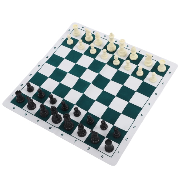 Sjakksett Plast sjakkbrettsett skrivebordsspill med 50x50cm