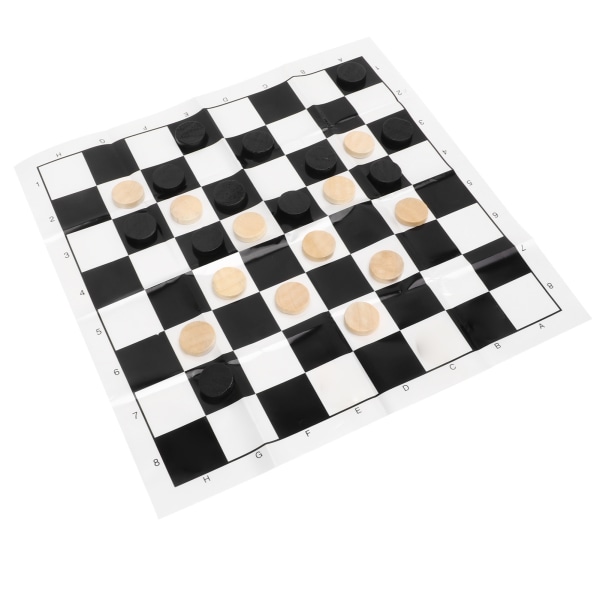 Wooden International Checkers Brädspel Checkers Pieces Film