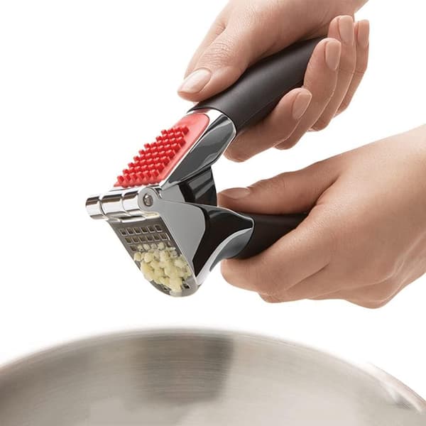 Good Grips Garlic Press Simple Kitchen Tool for Crushing Garlic