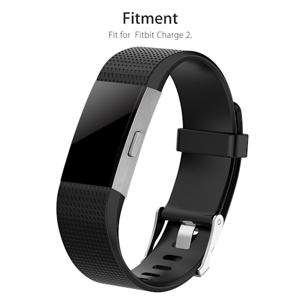 Miljövänliga elastomerarmband för Fitbit Charge 2, flera färger tillgängliga för att matcha dagliga outfits, lämpliga för både fitnessentusiaster och