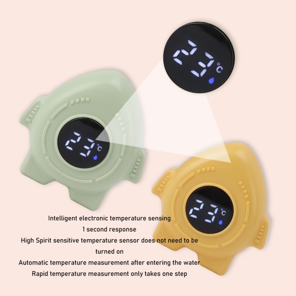 Baby badetermometer intelligens elektronisk digital vandtemperaturtermometer gul