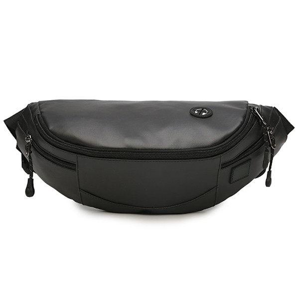 Midjeväska med glasögonfodral, vattentät crossbody-väska med reptåligt PU-läder, justerbart bälte för unisexresor och träning