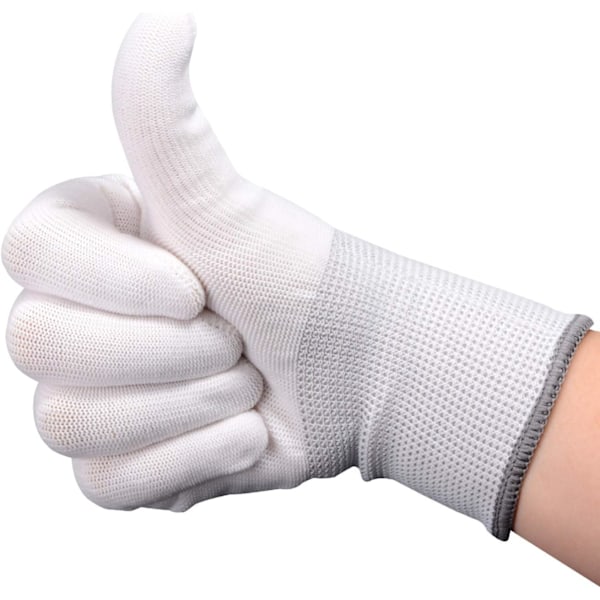 Säkerhetsarbetshandskar, Bekväma arbetshandskar med grepp, Andningsbar design, Flerfunktionsmekanikerhandskar, Mycket slitstarka, Perfekta för män och kvinnor, 6