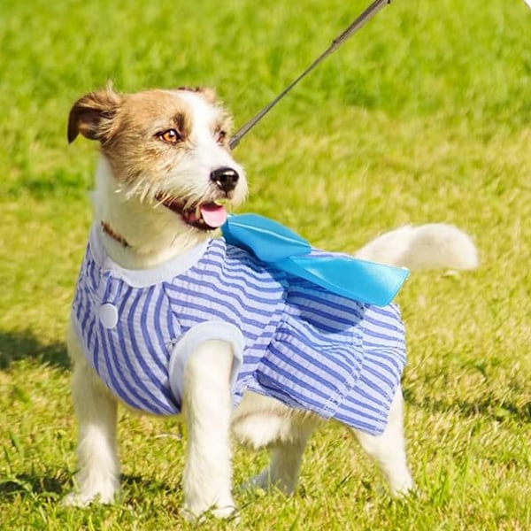 Trendiga små hundklänningar i polyestermaterial, mjuka lätta prinsessklänningar, bekväma och mjuka husdjurskjolar för sommarfruktblomstermönster