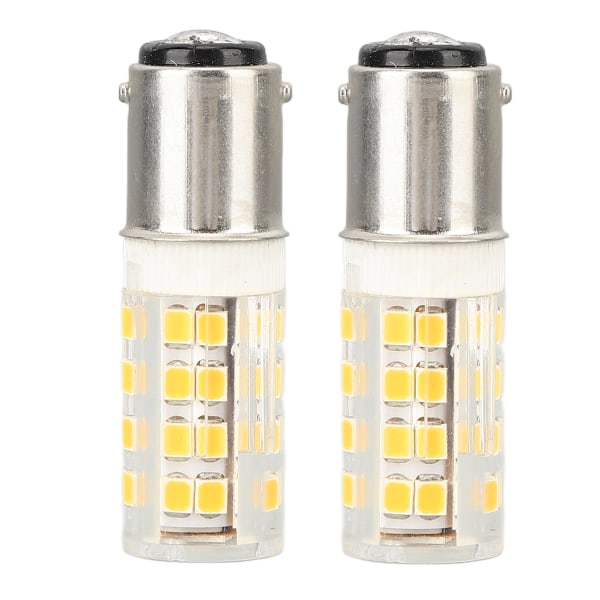 2PCS Small Corn Lamp Bulb Dimmable BA15D LED Light Bulb for Sewing Machine Refrigerator Appliance Lamps Warm Light