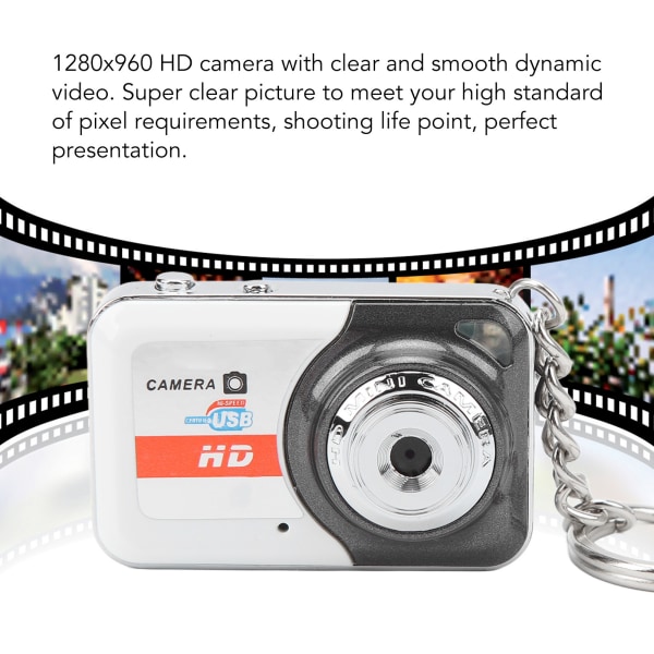 Miniatyr tumkamera HD-video tar bilder utsökt personlighet mode mini DV-kamera silvergrå