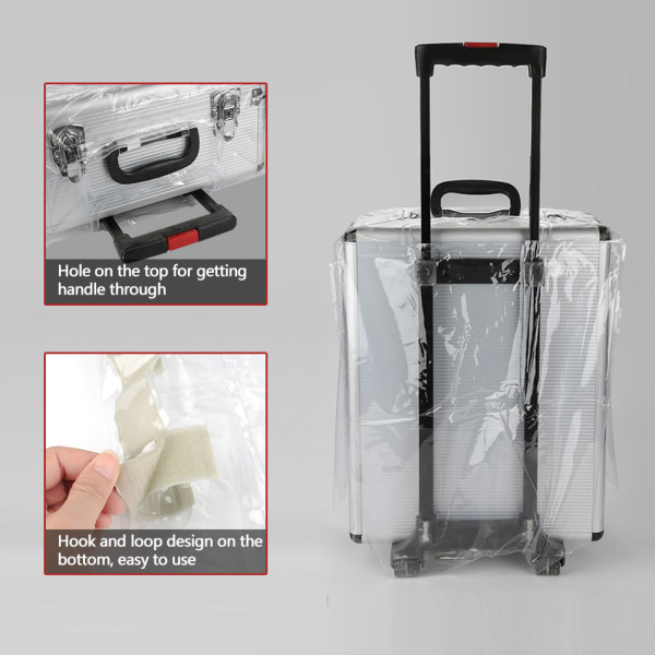 PVC läpinäkyvä sadetakki vedenpitävä cover case (28 tuumaa)