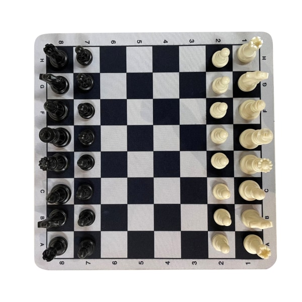 Internasjonalt sjakksett profesjonell standard håndlaget bærbar