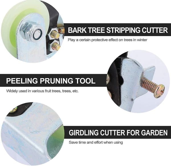 Ringbarking Shears Fruit Tree Girdling Peeling Pruning Tool For Garden Fruit Tree Pruning Stripping (1pc, Silver)