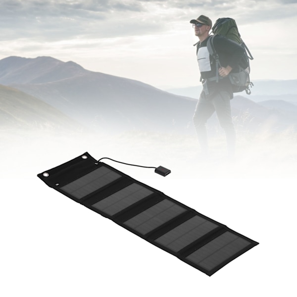 20W 5-faldig solpanel kit bärbar batteriladdare kit fotovoltaisk panel för utomhusresor camping