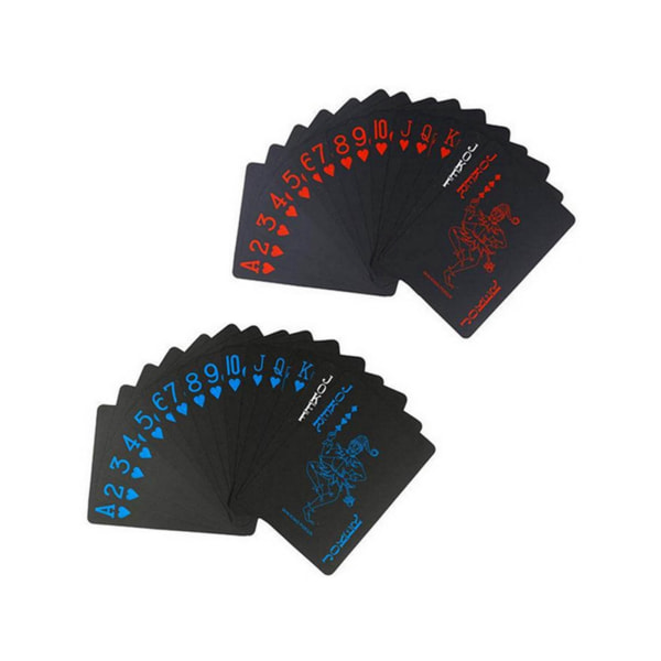 4 dæk Pokerkort Vandtæt Blød Fleksibel Plastic Party Poker