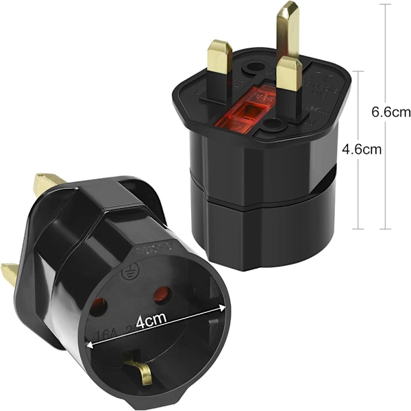 Europeisk Reseadapter, Universell Ingång Kompakt Design för Mobilladdare, Hårtorkar och Mer, Internationell Kompatibilitet över hela Tyskland,