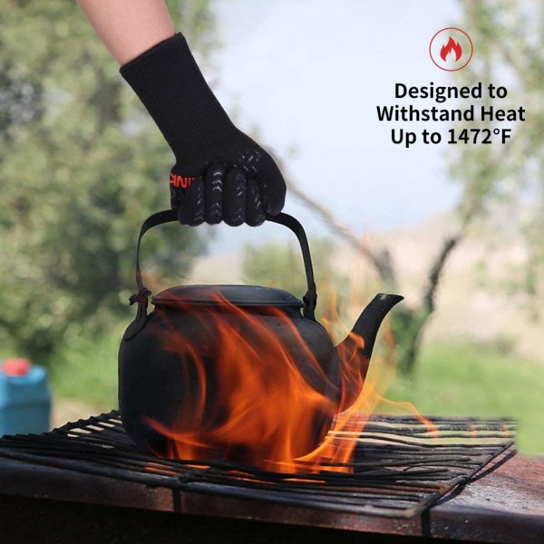 Varmebestandige BBQ-matlagingshansker, 800ºC (1472°F) ekstrem varme