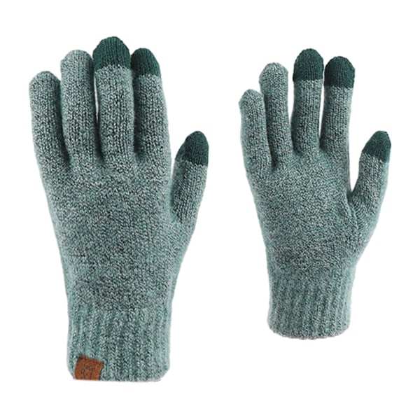 Dame vinter berøringsskjerm Ull Magic Gloves Varm strikket fleece foret