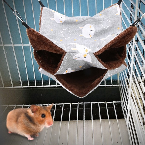 Tre Layer Small Pet Warm Hængekøje Hængeseng Sovepose til