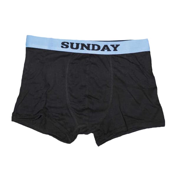 Herreboxershorts med ugedage / Undertøj (7-pak) Talje Sort Sort