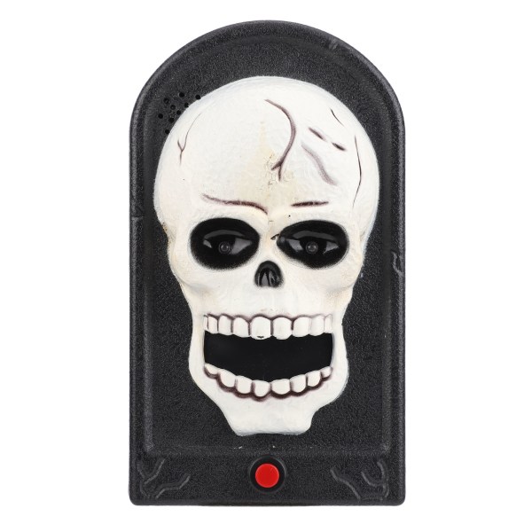 Halloween Horror Doorbell with Light Sound Decoration Prop for Bar Haunted House Escape Room Skull Shape