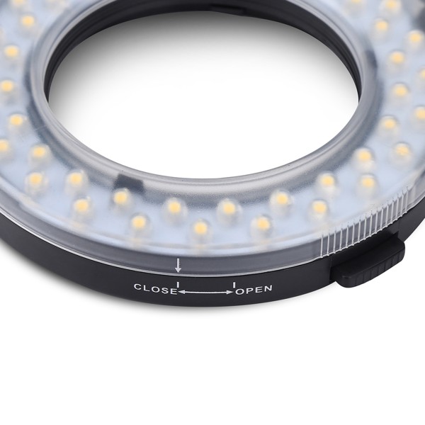 Bärbar LED-ringblixt Batteridriven Fyllningsljus med Färgfilter Adapter Fotografering