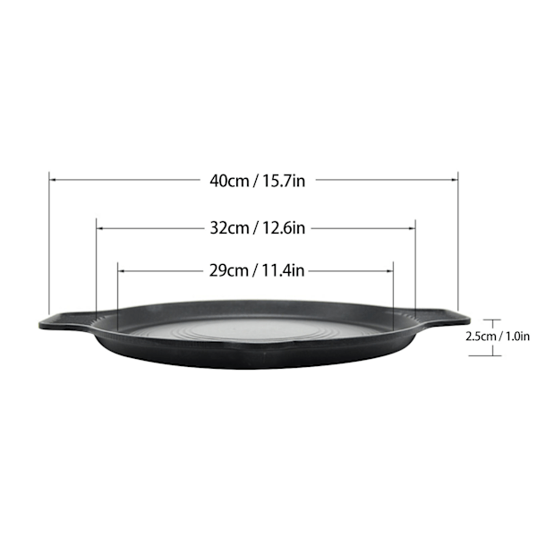 Koreansk BBQ Grillpande Rund Aluminiumlegering Høj Varmeledningsevne Non Stick BBQ Grillplade Grillplade