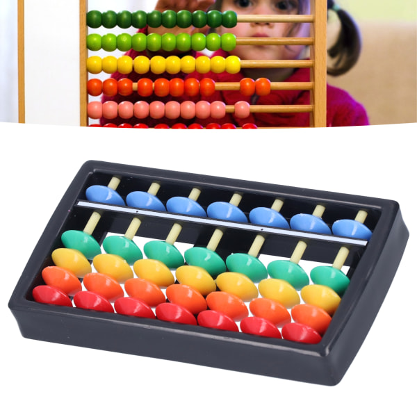 Abacus Exquisite Home Office Portable Colorful Bead Abacus Calculation Tool Educational Toy