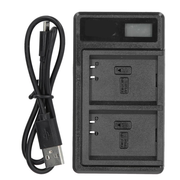 Portable Camera Battery Charger for LPE10 USB Camera Dual Charger with LCD Display