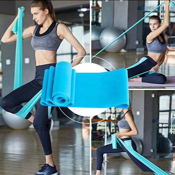 Strength Choice-band, latexfria, luktfria, anpassningsbara längder för personlig träning, muskeluppbyggnad och rehabilitering, latexfria träningsband för yoga