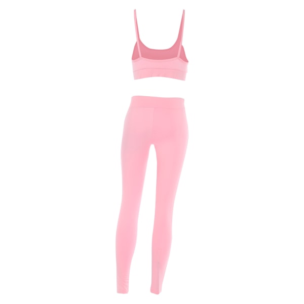Sports-BH-bukser for kvinner Leggingssett Yoga Wear Fitness treningsdress (Rosa XL)