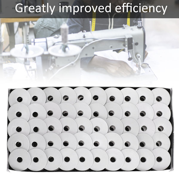 100 st Bobiner för DY 6‑5 Gåfot Industriell Symaskin Aluminium Utan Hål 6‑5 Platta Bobiner