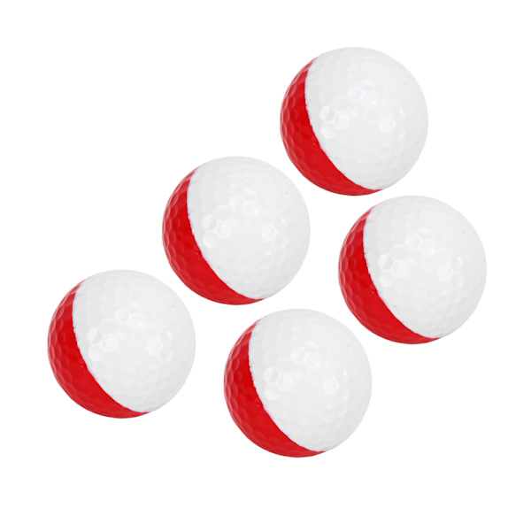 Färgglada golfbollar, portabelt golfträningshjälpmedel för inom- och utomhusbruk, högkvalitativ syntetisk gummi dubbellagers träningsboll, perfekt present