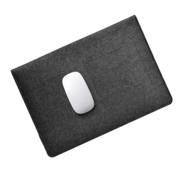 Högkvalitativt Laptopfodral i Non-Woven-tyg, Portabel Skyddsväska för 14\", 15\" Laptops (Mörkgrå), Säkerställer Säker Transport