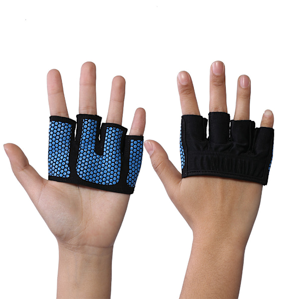 Träningshandskar för kvinnor och män, fullt handflateskydd silikon halkfri design snabbtorkande tyg flexibel vaddering för yoga tyngdlyftning pull-up