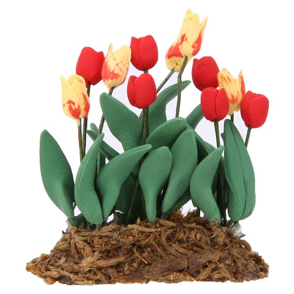 1:12 Miniatyr Dukkehus Blomster Tulipan Dekorasjon Hage Rom Innredning Tilbehør