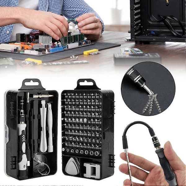 115-in-1 Pro Mini Precision Screwdriver Set Multi-tool Phone Repair Hand Tools for Electronic Device Repair